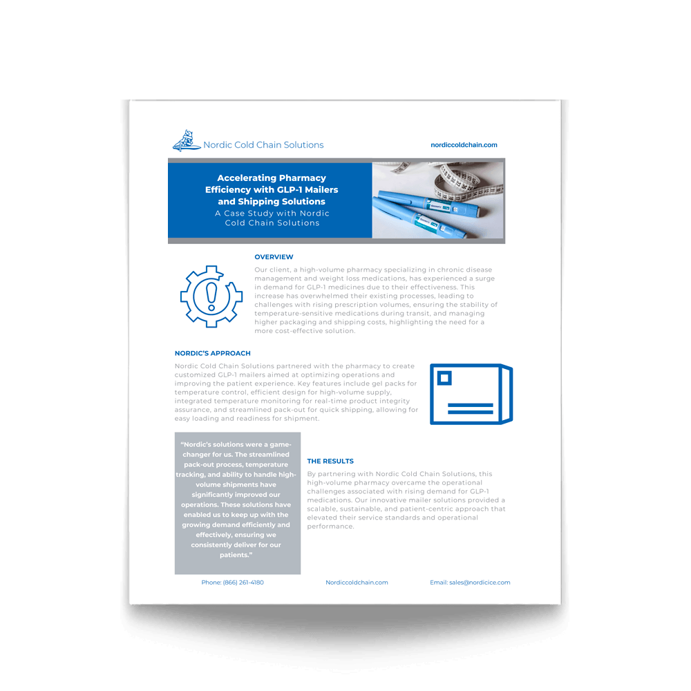 Case Study: How a high-volume pharmacy overcame the GLP-1 surge with Nordic Cold Chain Solutions.